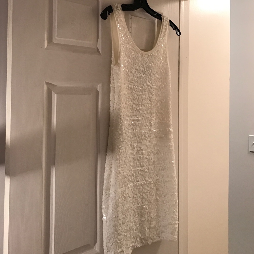 White Sequined Dress